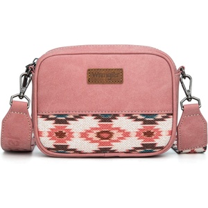 Wrangler Crossbody Bags for Women Western Mini Purses with Guitar Strap(Hot Pink With With)
