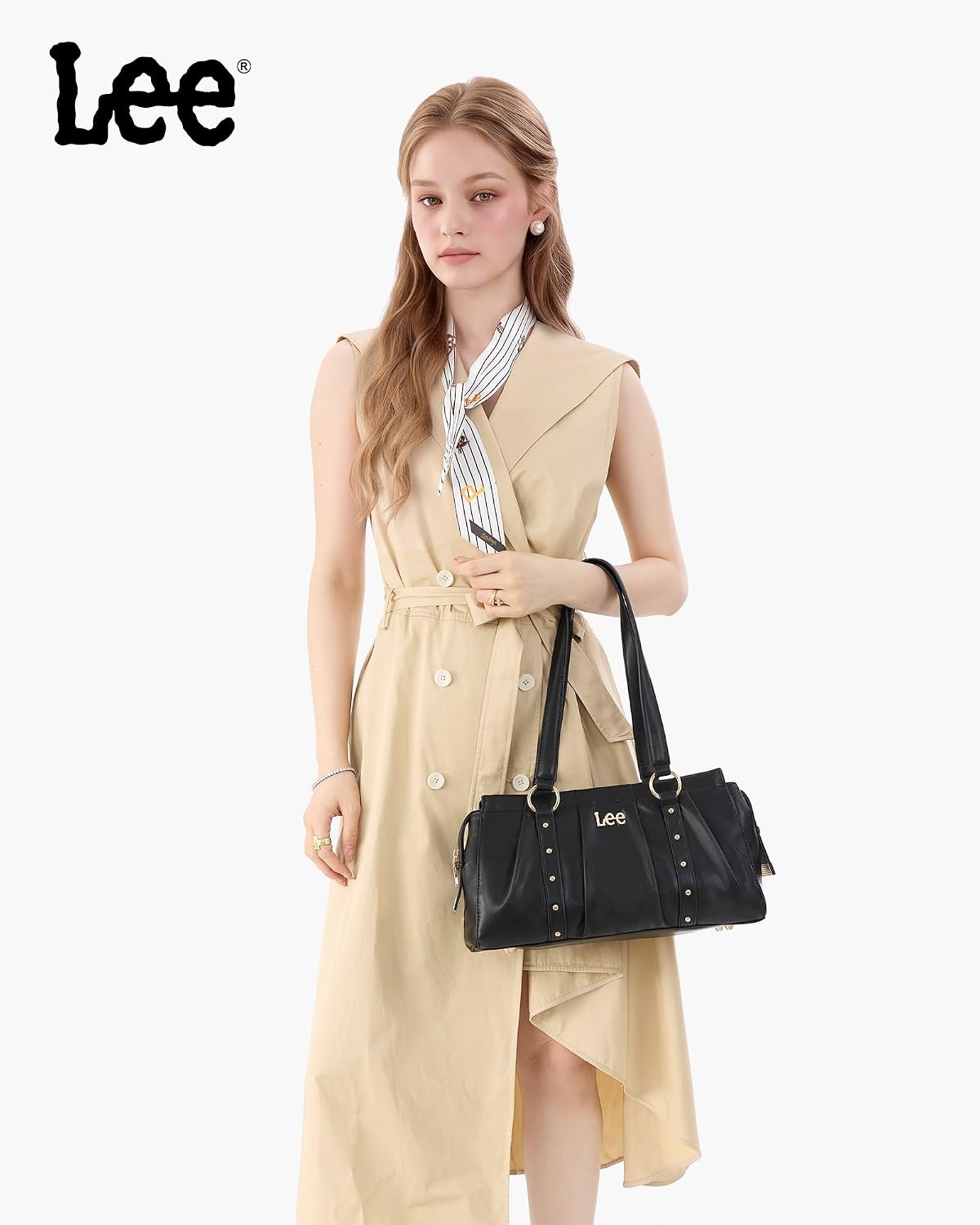 image:imageLee Shoulder Bag for Women Vintage Purse Top Handle HandbagBlack