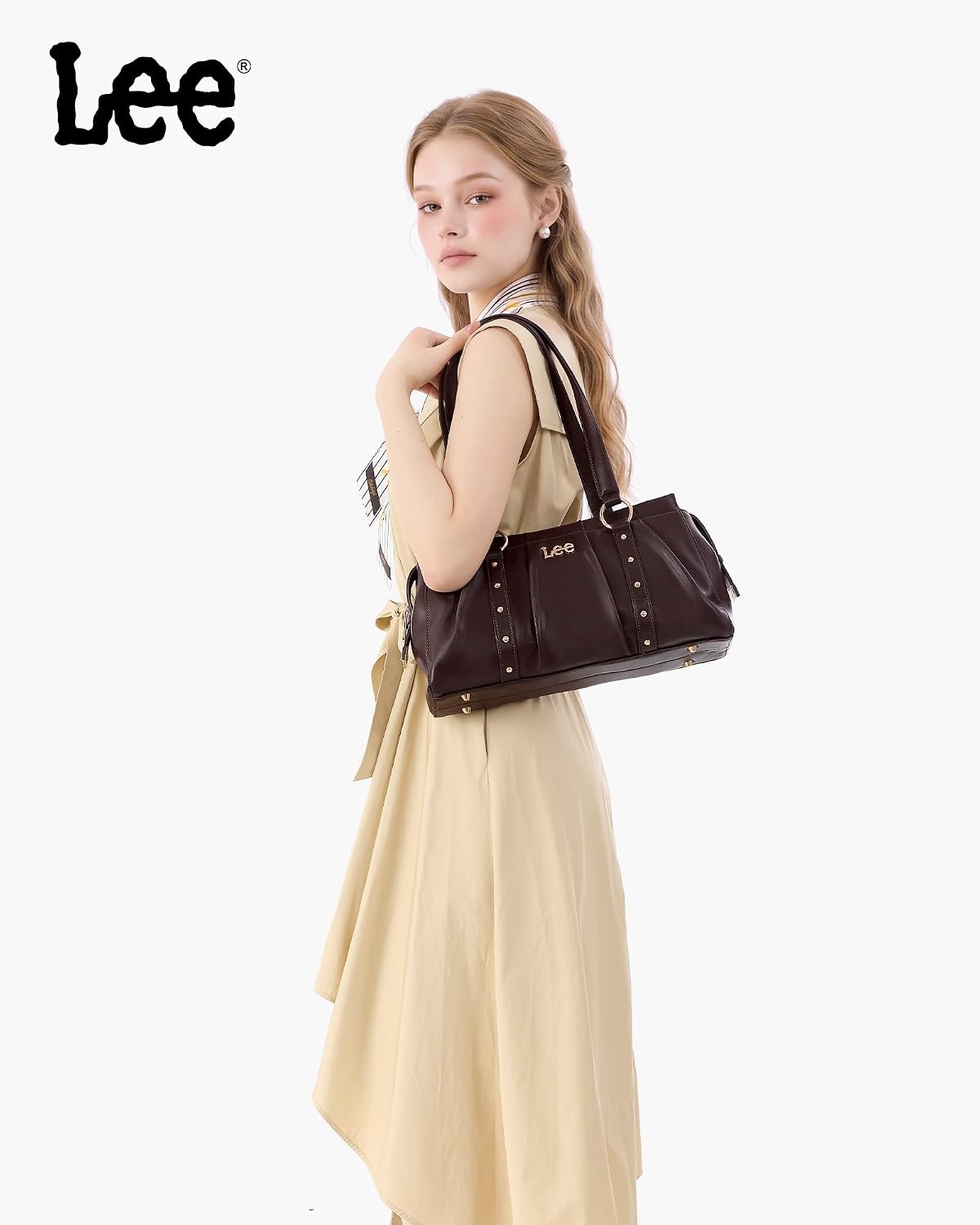 image:imageLee Shoulder Bag for Women Vintage Purse Top Handle HandbagDark Brown