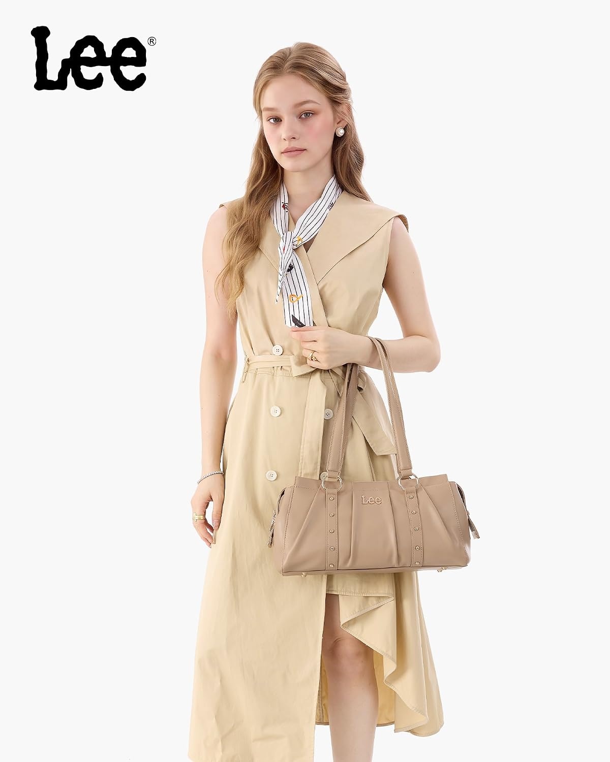 image:imageLee Shoulder Bag for Women Vintage Purse Top Handle HandbagTan