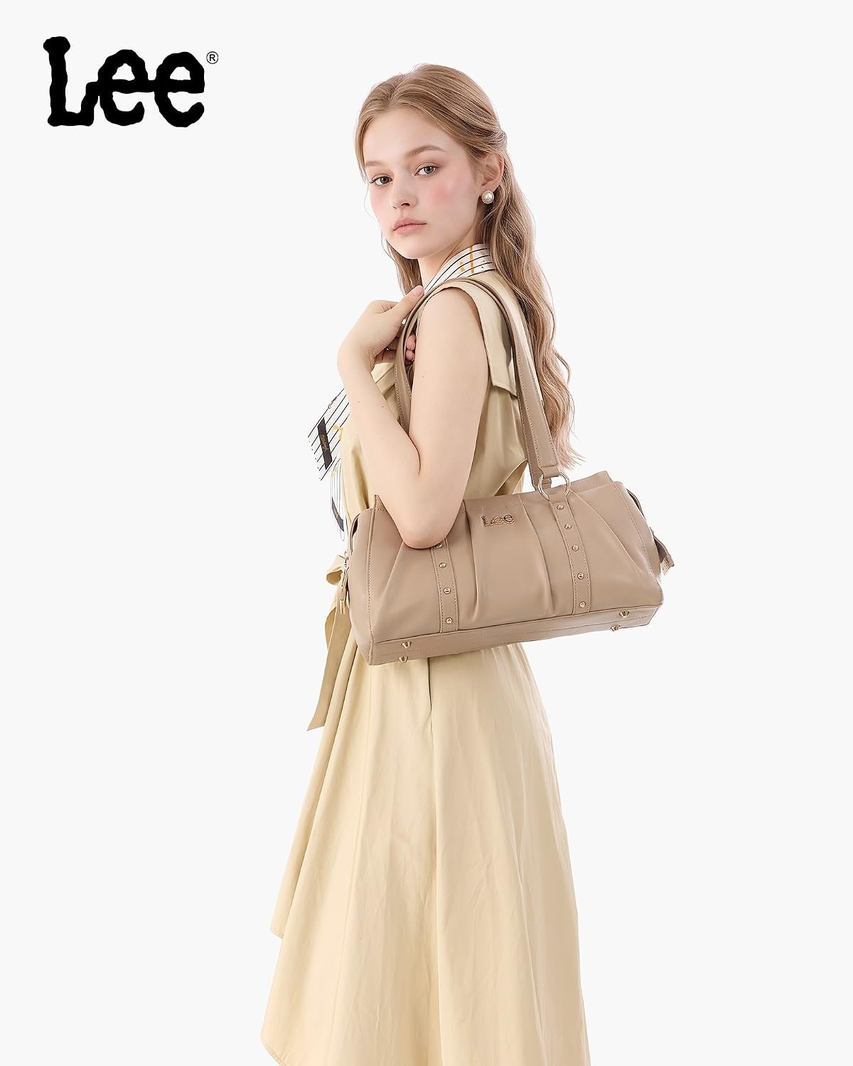 image:imageLee Shoulder Bag for Women Vintage Purse Top Handle HandbagTan