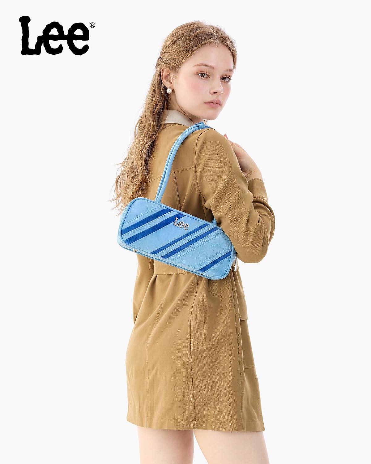 image:imageLee Shoulder Bags for Women Purses and Handbags Flocked Tophandle PurseBlue