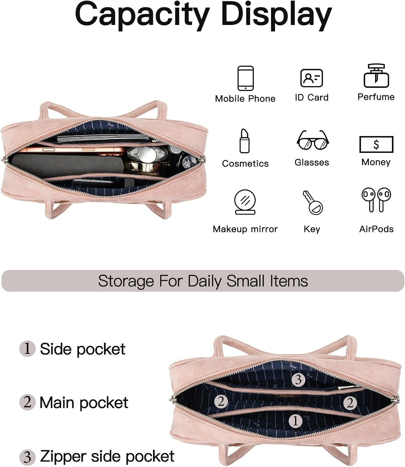 image:imageLee Shoulder Bags for Women Purses and Handbags Flocked Tophandle PurseTan