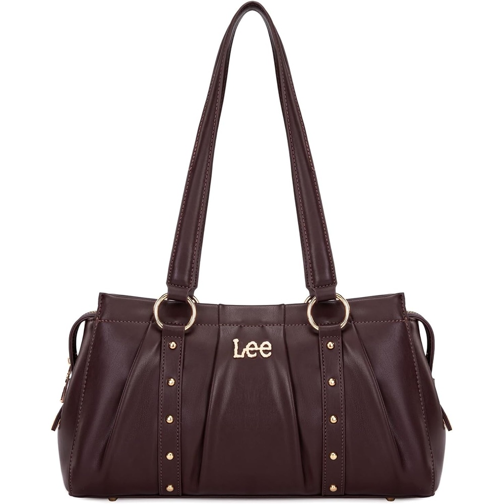 image:imageLee Shoulder Bag for Women Vintage Purse Top Handle HandbagDark Brown