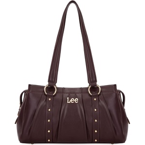 Lee Shoulder Bag for Women Vintage Purse Top Handle Handbag(Dark Brown)