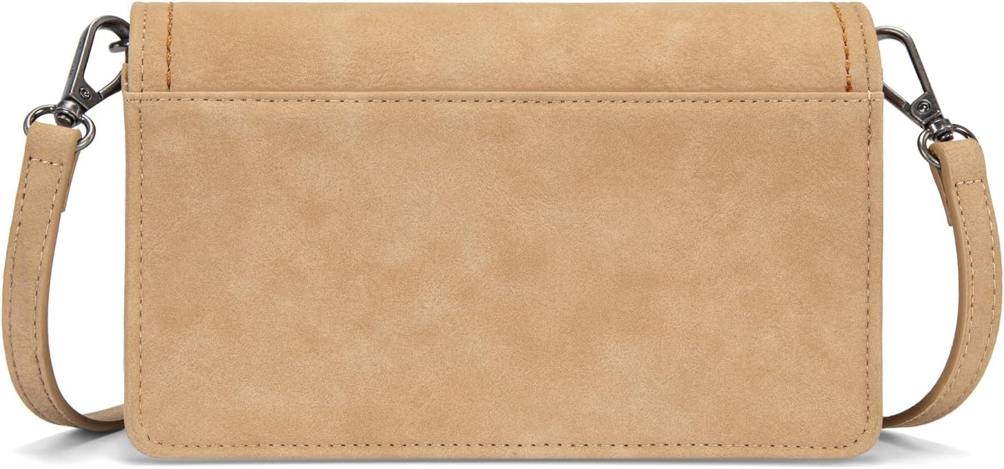 image:imageWrangler Crossbody Wallet Small Purses for Women Western RFID Blocking BagsBtan Beige
