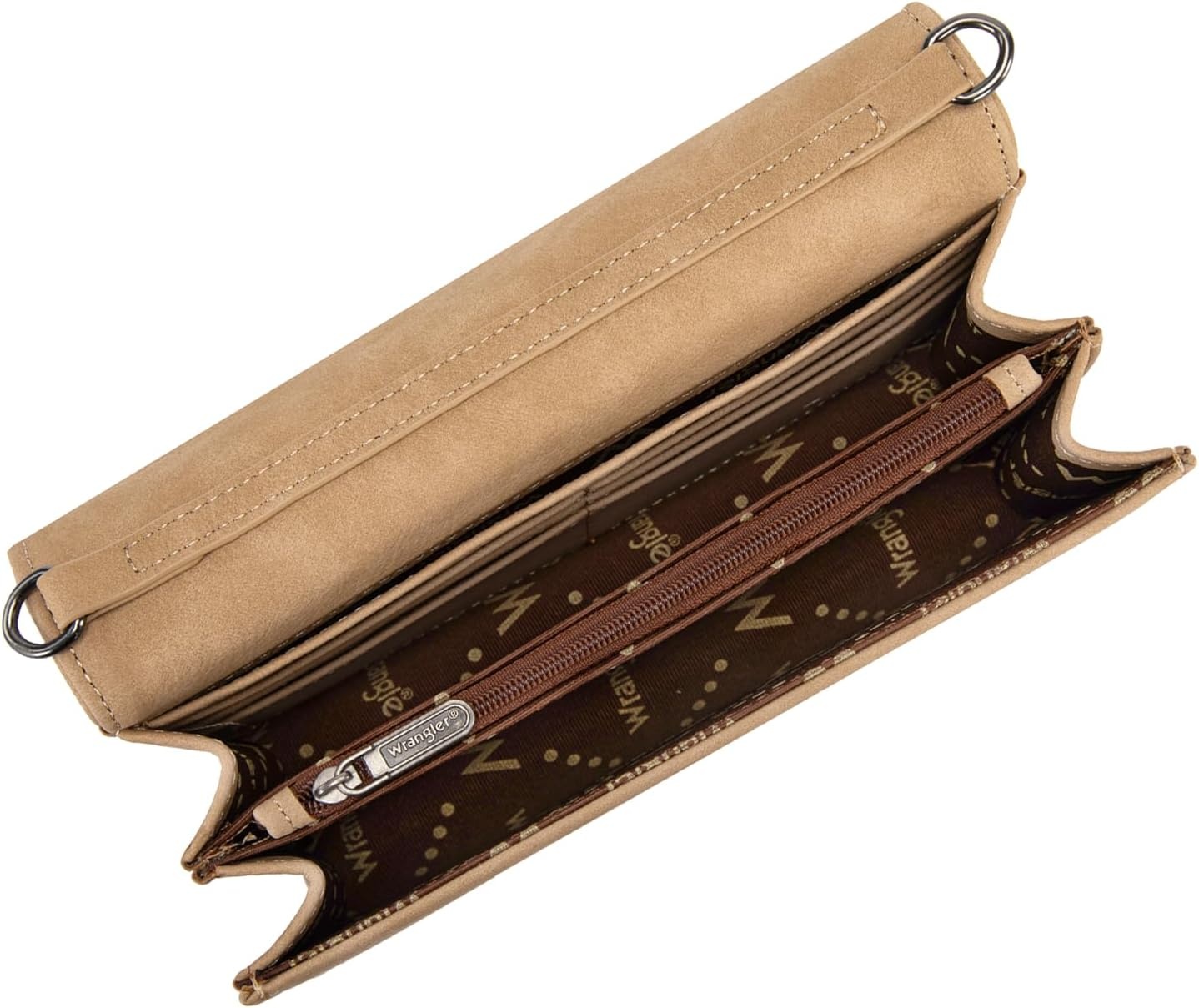 image:imageWrangler Crossbody Wallet Small Purses for Women Western RFID Blocking BagsBtan Beige