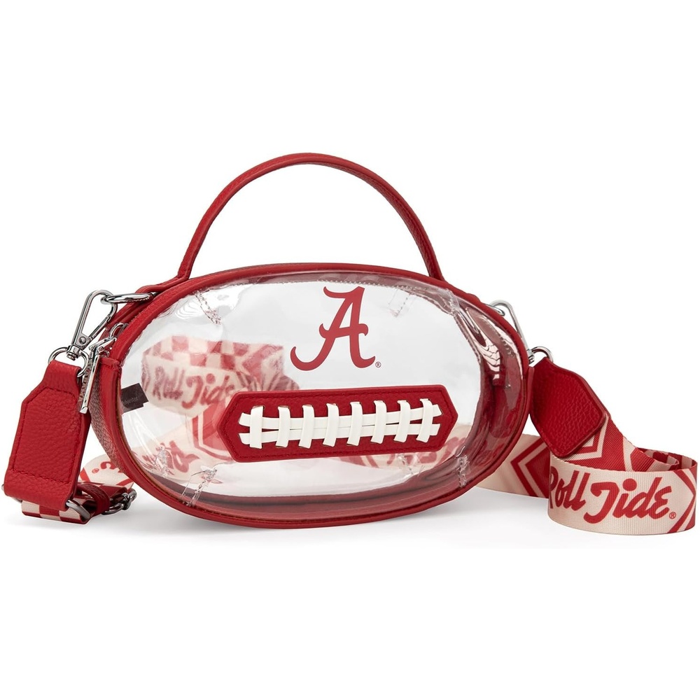 image:imageNCAA Football Shape Clear Bag for Stadium Events Clear Transparent Bags for Concerts Festivals Game DayAlred