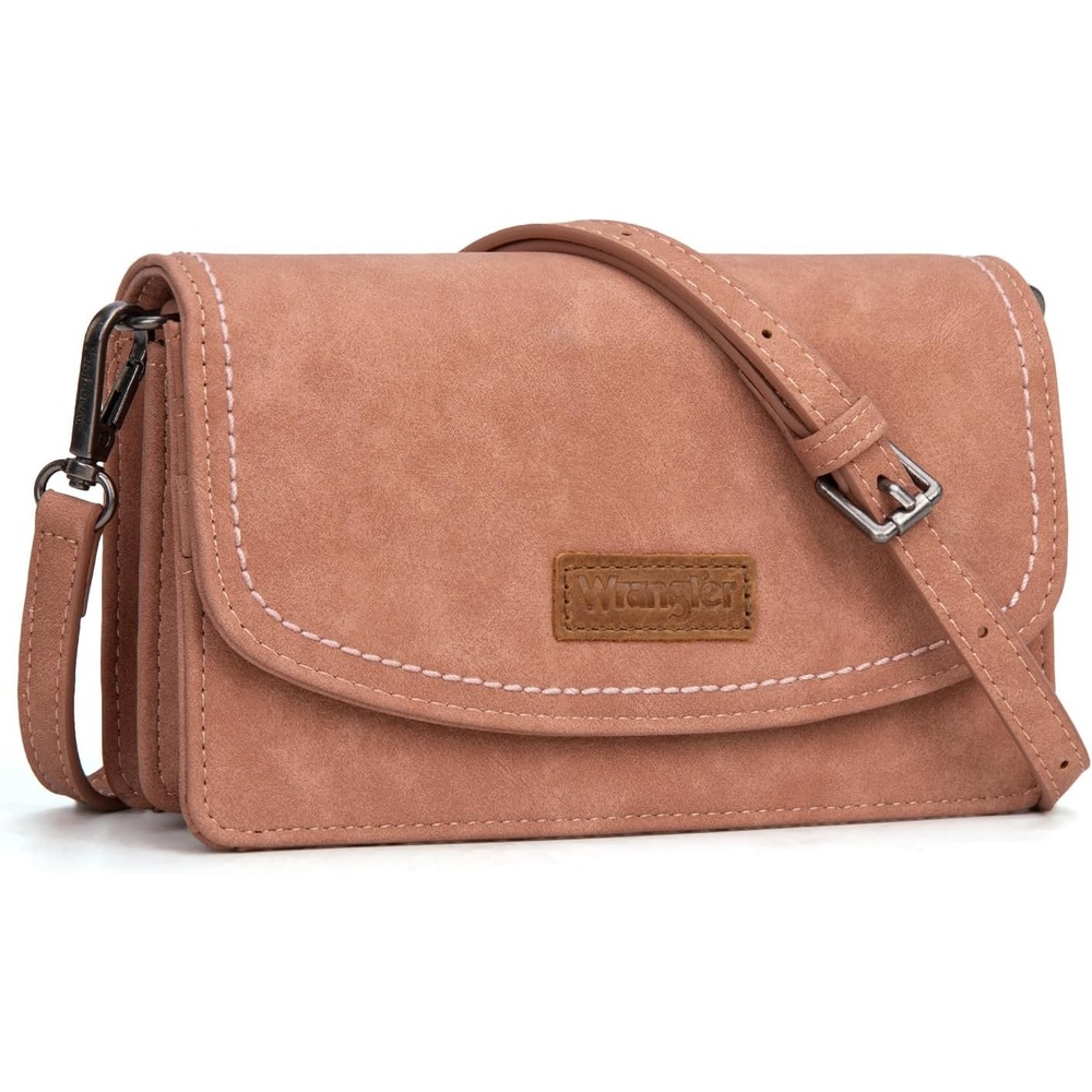 image:imageWrangler Crossbody Wallet Small Purses for Women Western RFID Blocking BagsPink