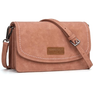 Wrangler Crossbody Wallet Small Purses for Women Western RFID Blocking Bags(Pink)