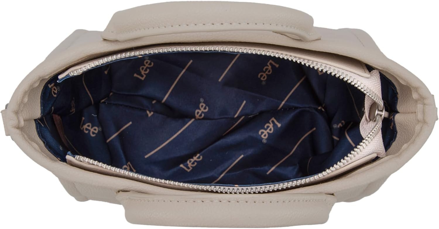 image:imageLee Vegan Leather amp Denim Tote Bag Duo Chic Versatile Combo for Everyday Style