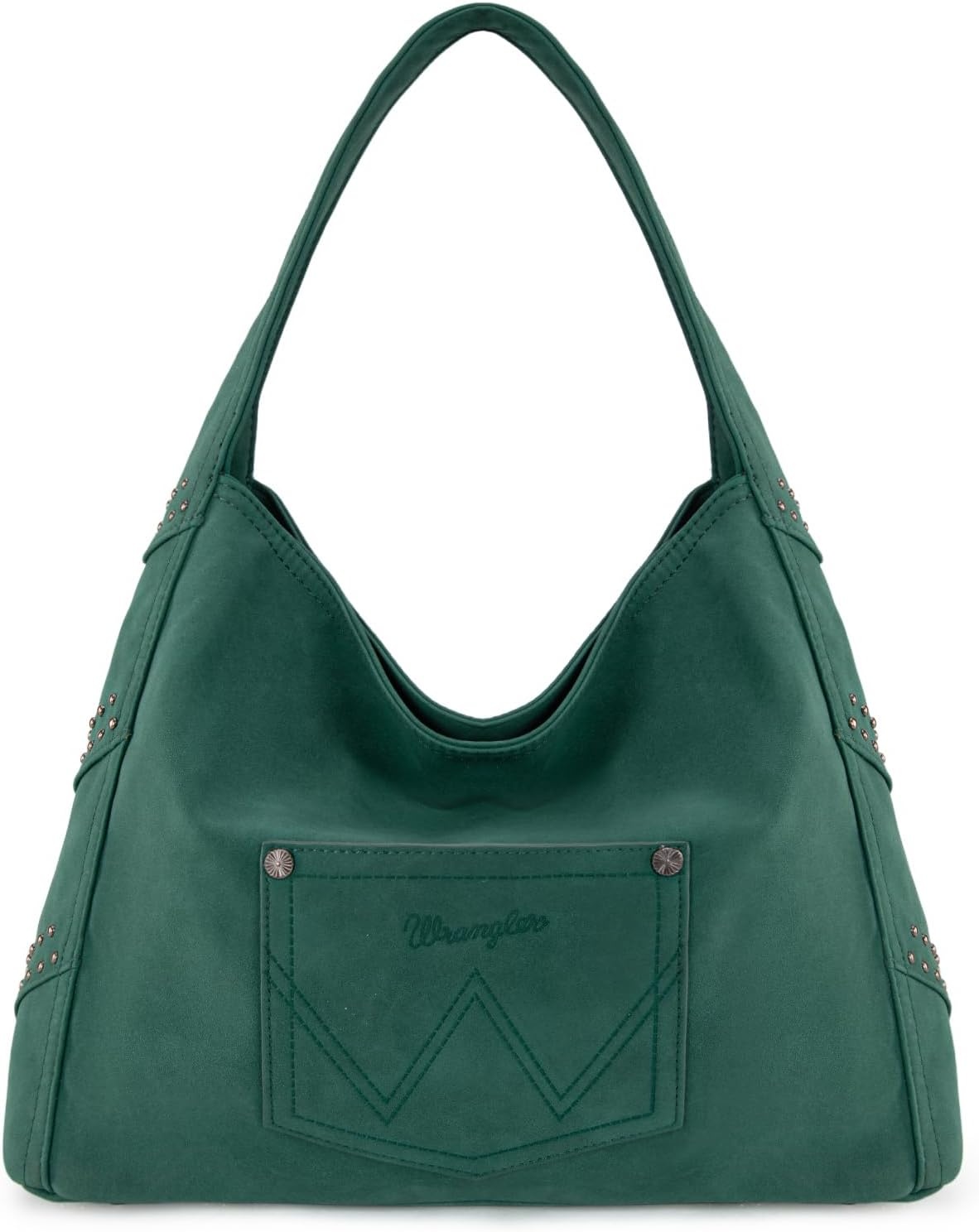 image:imageWrangler Suede Hobo Bag for Women Leather Fringe Western Purse Tassel Hippie Shoulder BagTurquoise