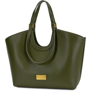 Wrangler Tote Bag for Women Vegan Leather Handbag Large Shoulder Purse(Green)