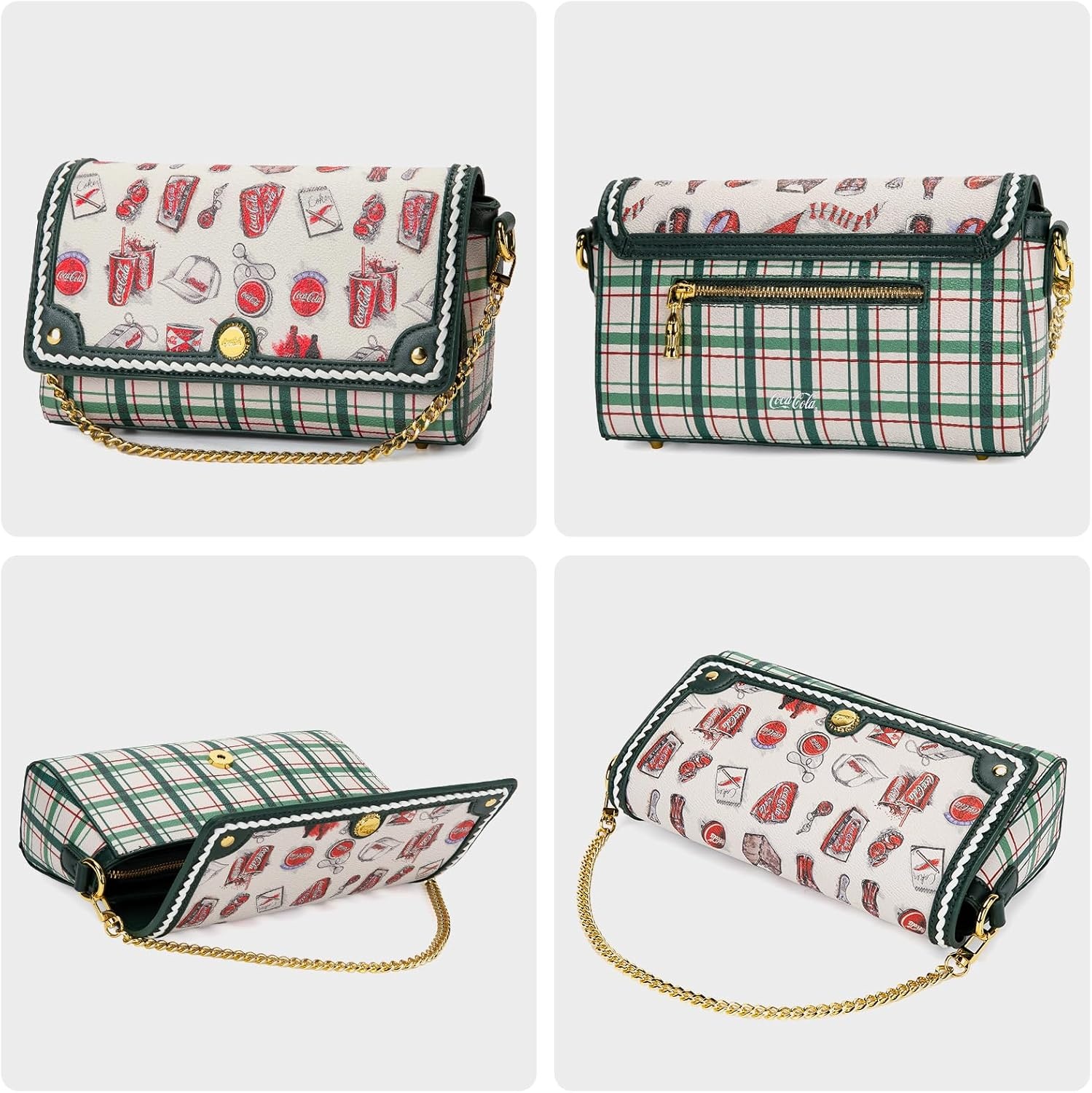 image:imageCocaCola Crossbody Bag for Women Shoulder Purse Handbag Y2K StyleGreen