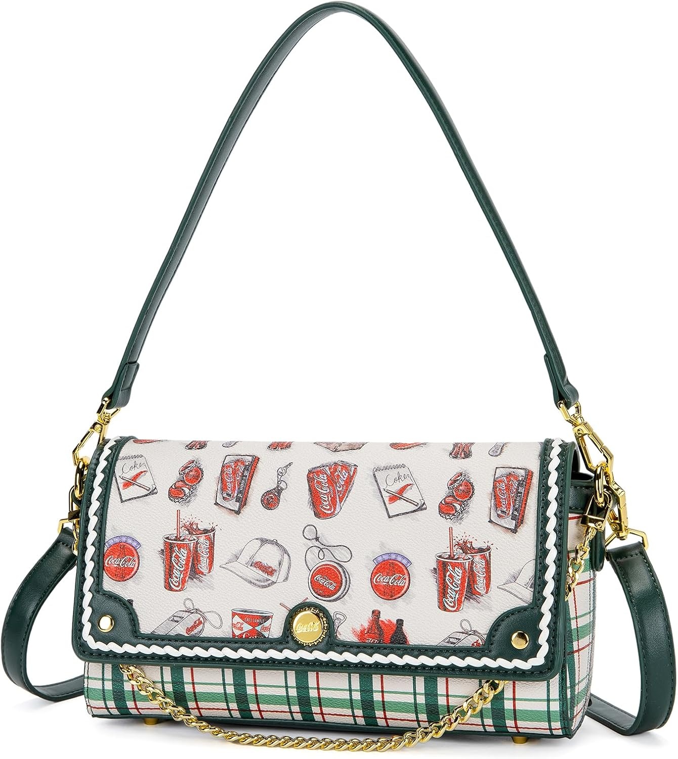image:imageCocaCola Crossbody Bag for Women Shoulder Purse Handbag Y2K StyleGreen