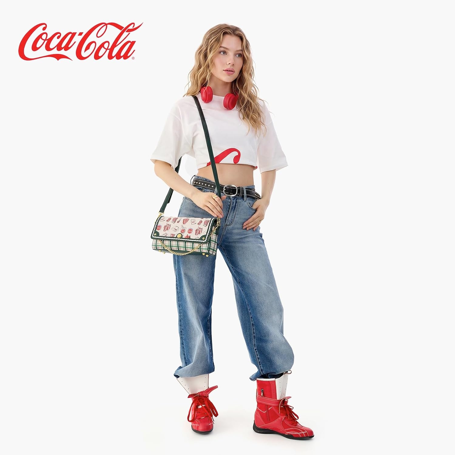 image:imageCocaCola Crossbody Bag for Women Shoulder Purse Handbag Y2K StyleGreen