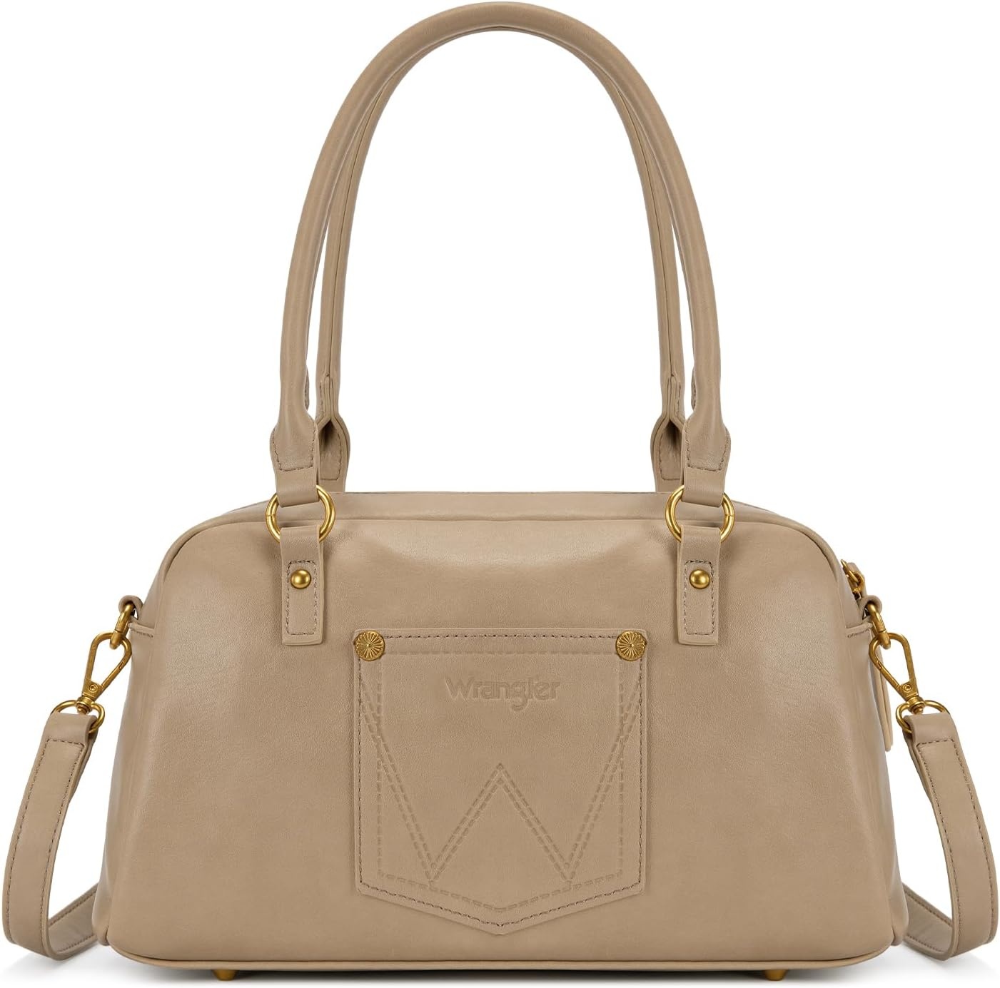 image:imageWrangler Satchel Handbags for Women Multi Pocket Top Handle Shoulder BagKhaki