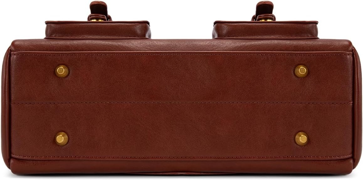 image:imageWrangler Satchel Handbags for Women Multi Pocket Top Handle Shoulder BagReddish Brown