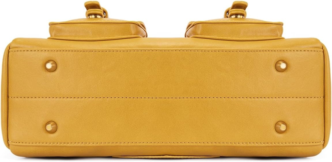 image:imageWrangler Satchel Handbags for Women Multi Pocket Top Handle Shoulder BagYellow