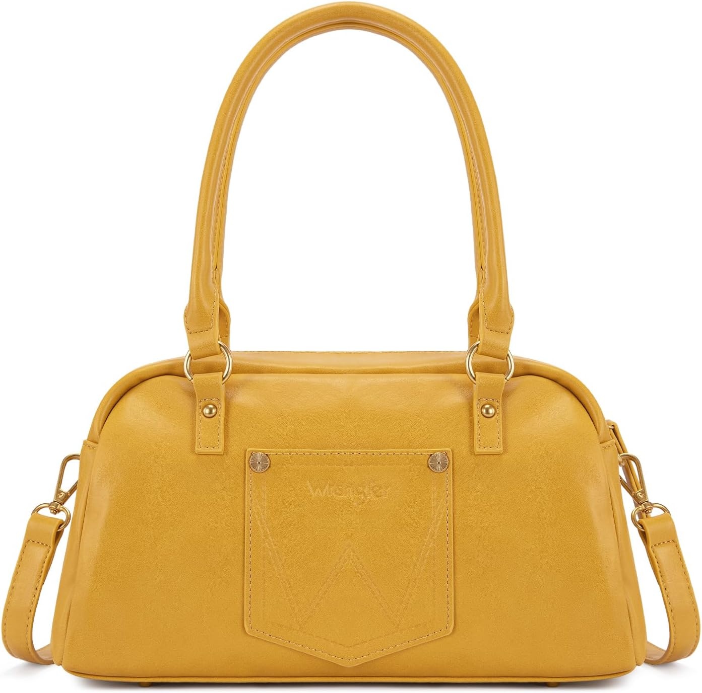 image:imageWrangler Satchel Handbags for Women Multi Pocket Top Handle Shoulder BagYellow