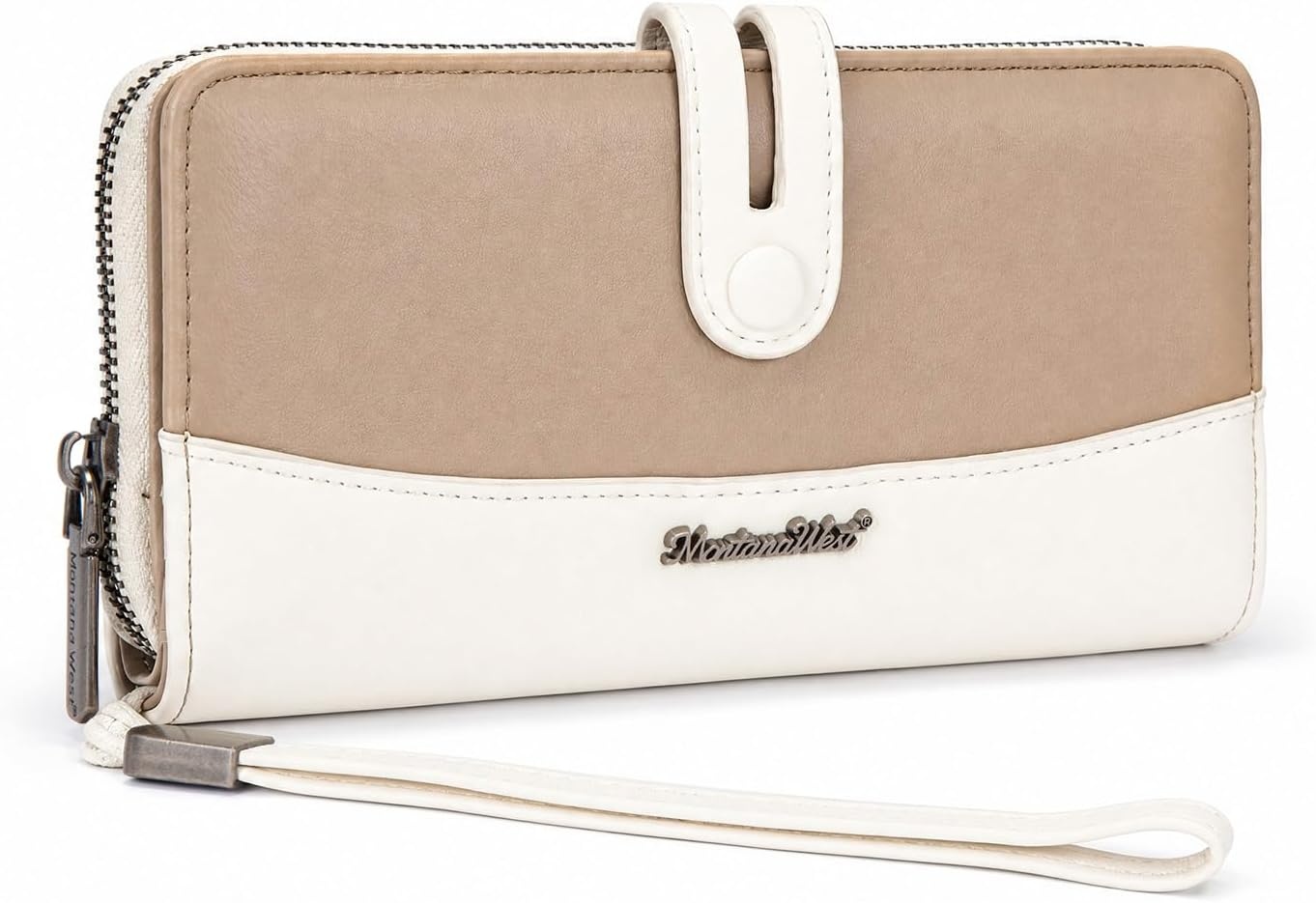 image:imageWristlet Wallet Women Large RFID Blocking Wallets Cute Clutch Phone WalletKhaki