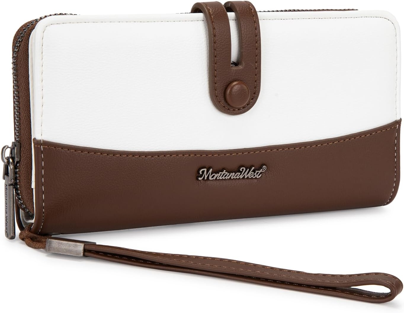 image:imageWristlet Wallet Women Large RFID Blocking Wallets Cute Clutch Phone WalletOff White