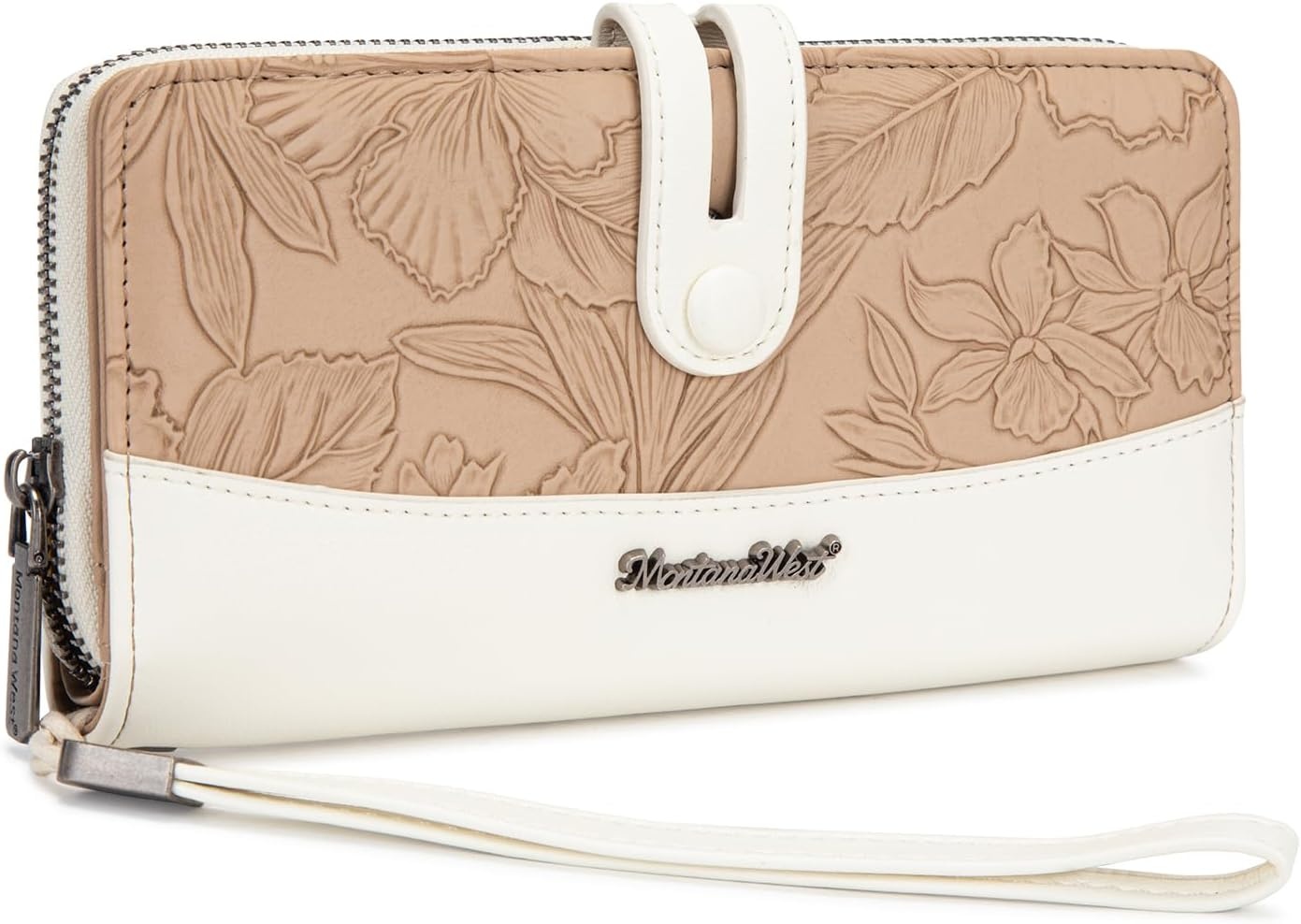 image:imageWristlet Wallet Women Large RFID Blocking Wallets Cute Clutch Phone WalletTKhaki