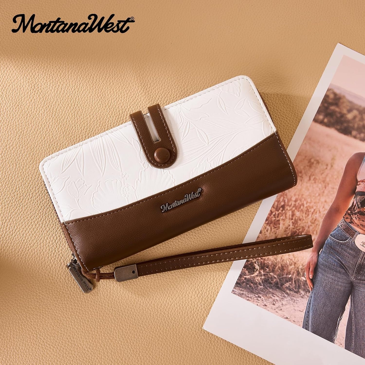 image:imageWristlet Wallet Women Large RFID Blocking Wallets Cute Clutch Phone WalletTOff White