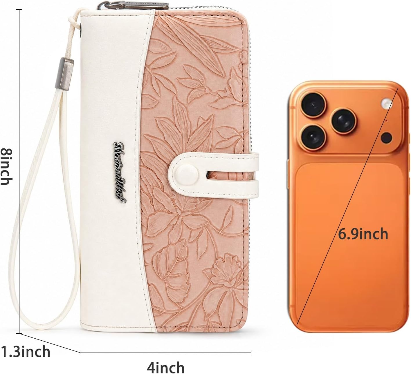 image:imageWristlet Wallet Women Large RFID Blocking Wallets Cute Clutch Phone WalletTPink