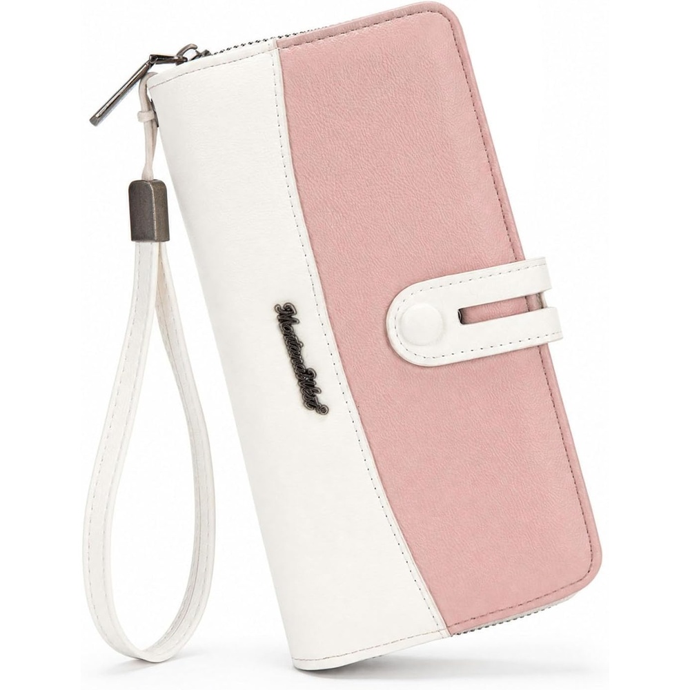 image:imageWristlet Wallet Women Large RFID Blocking Wallets Cute Clutch Phone WalletPink