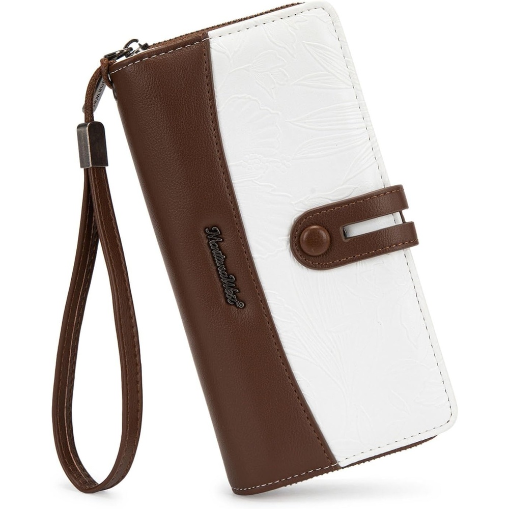 image:imageWristlet Wallet Women Large RFID Blocking Wallets Cute Clutch Phone WalletTOff White