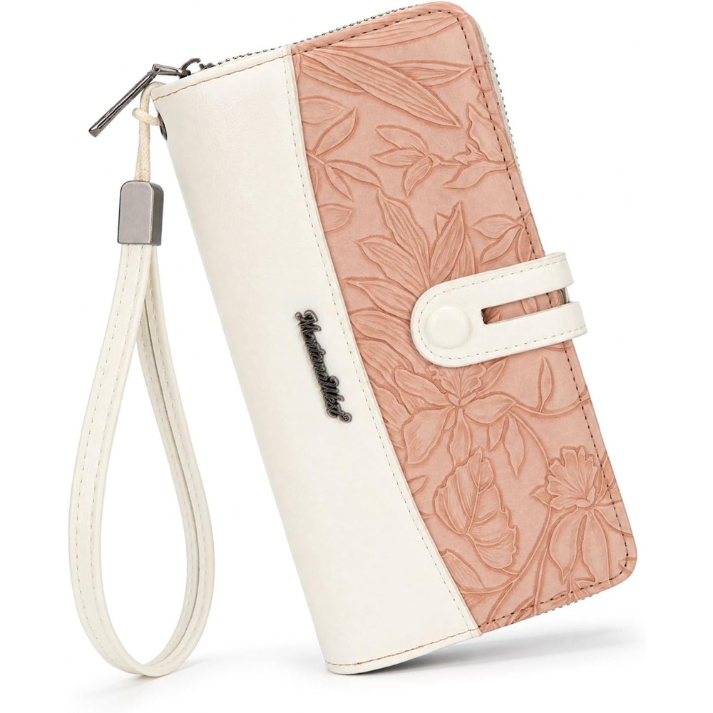 image:imageWristlet Wallet Women Large RFID Blocking Wallets Cute Clutch Phone WalletTPink