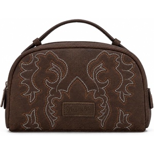 Wrangler Makeup Bag Western Travel Cosmetic Bag for Women Toiletry Bag(Coffee145)