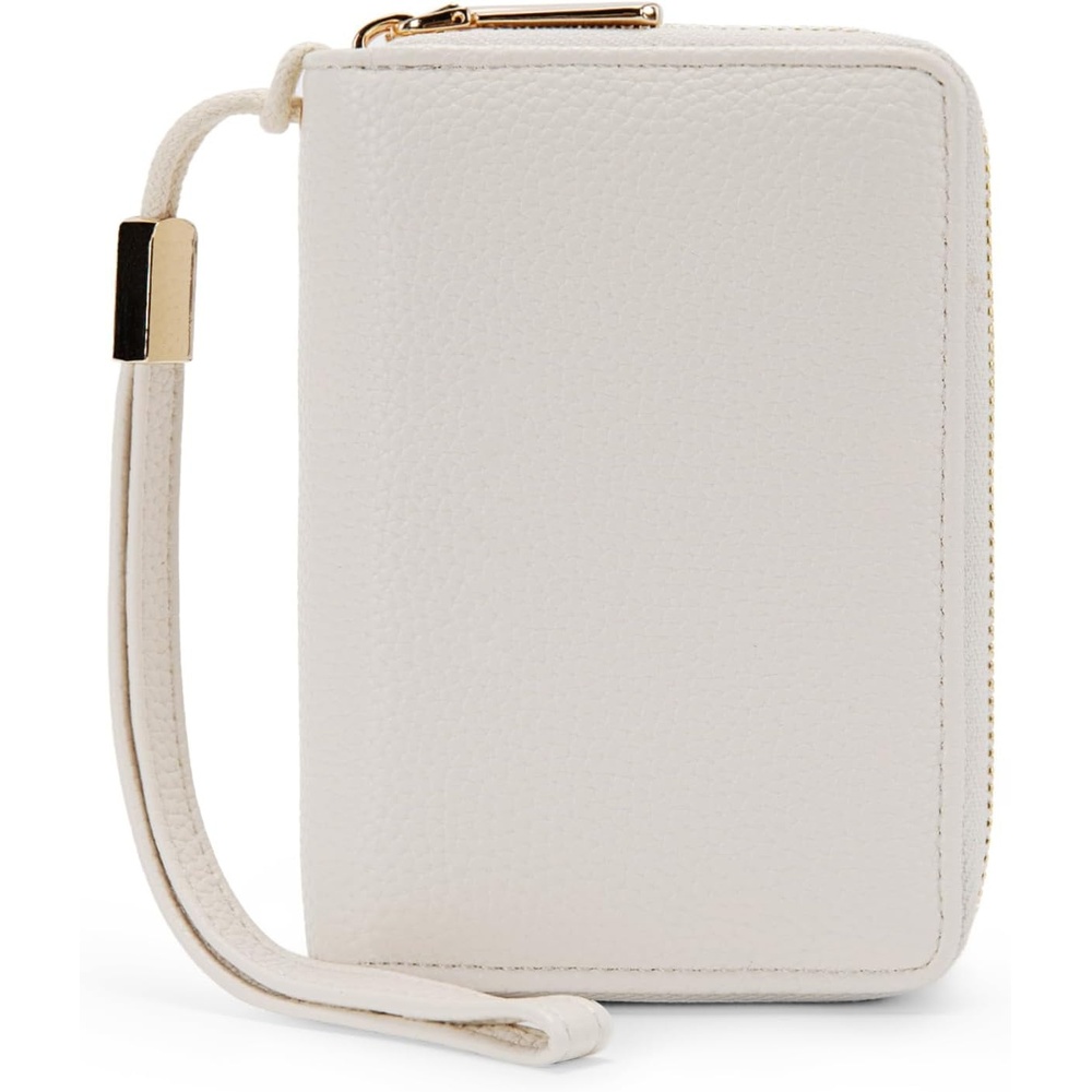image:imageWallet Women Small Wristlet Double Zip Around Wallets RFID Blocking ClutchBeige