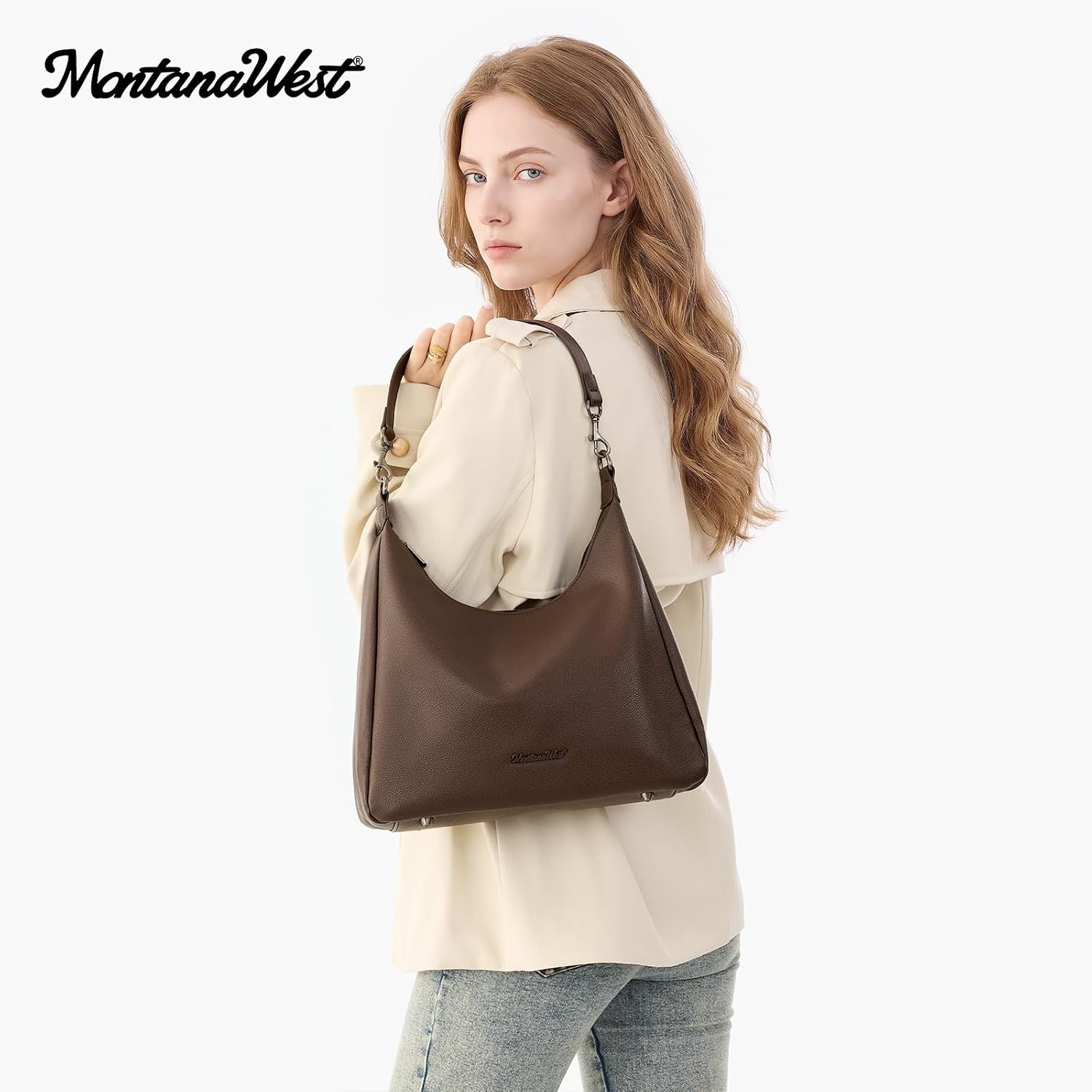 image:imageMontana West Hobo Bag Purse for Women Shoulder HandbagsCoffee