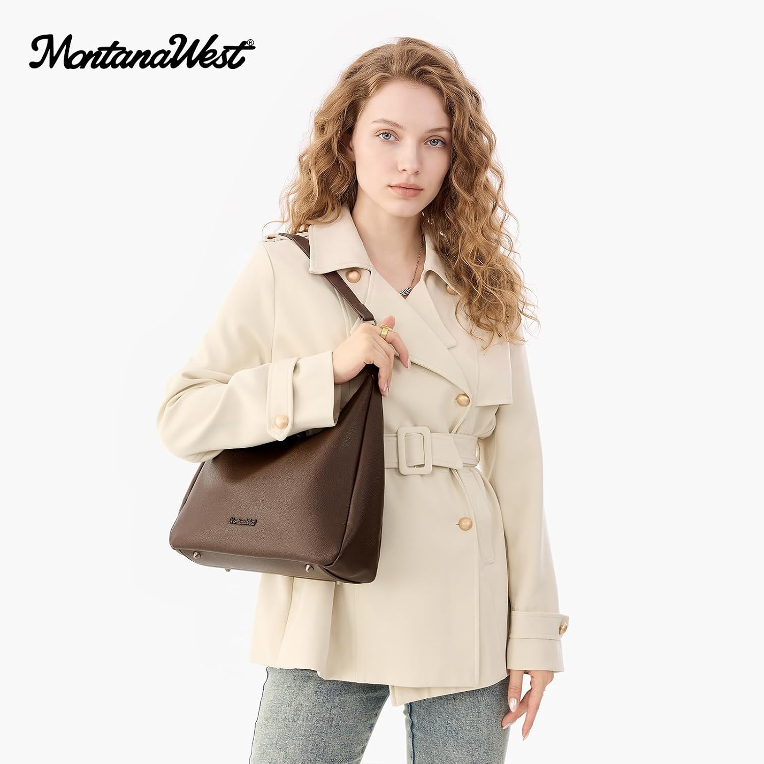 image:imageMontana West Hobo Bag Purse for Women Shoulder HandbagsCoffee