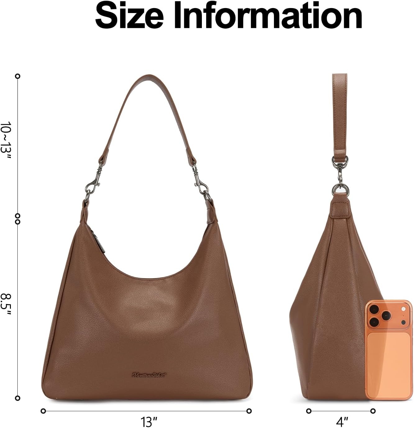 image:imageMontana West Hobo Bag Purse for Women Shoulder HandbagsCoffee Brown