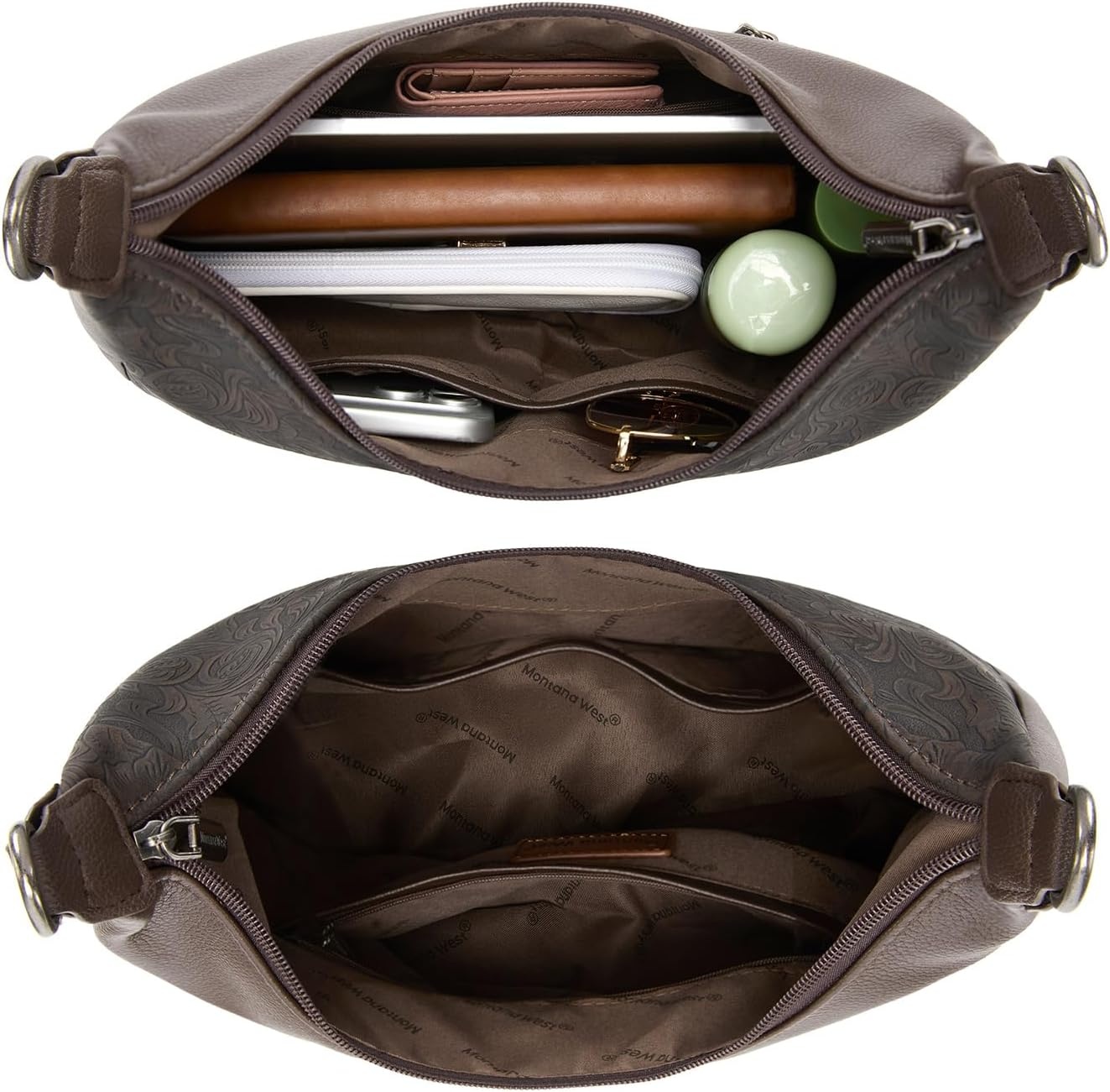 image:imageMontana West Hobo Bag Purse for Women Shoulder HandbagsTooledcoffee
