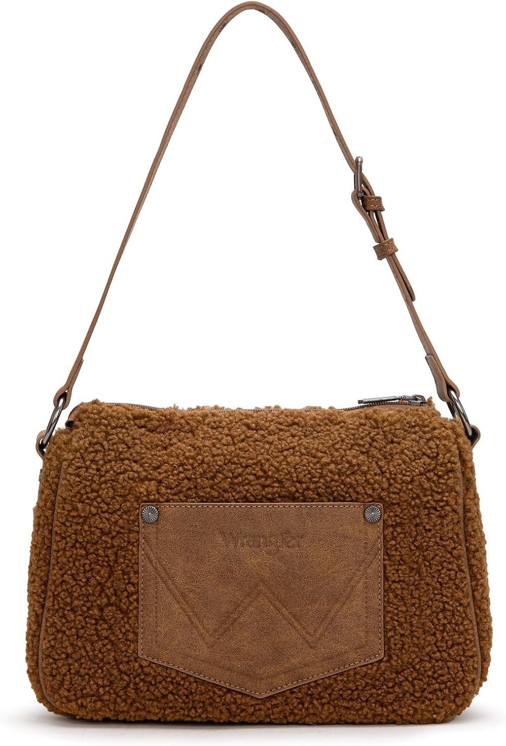 image:imageWrangler Western Handbag for Women Embroidery Aztec Shoulder Purse Brown