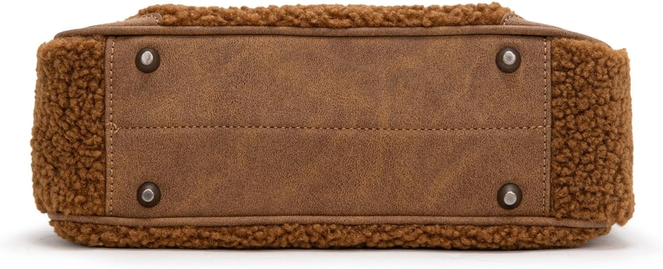 image:imageWrangler Western Handbag for Women Embroidery Aztec Shoulder Purse Brown