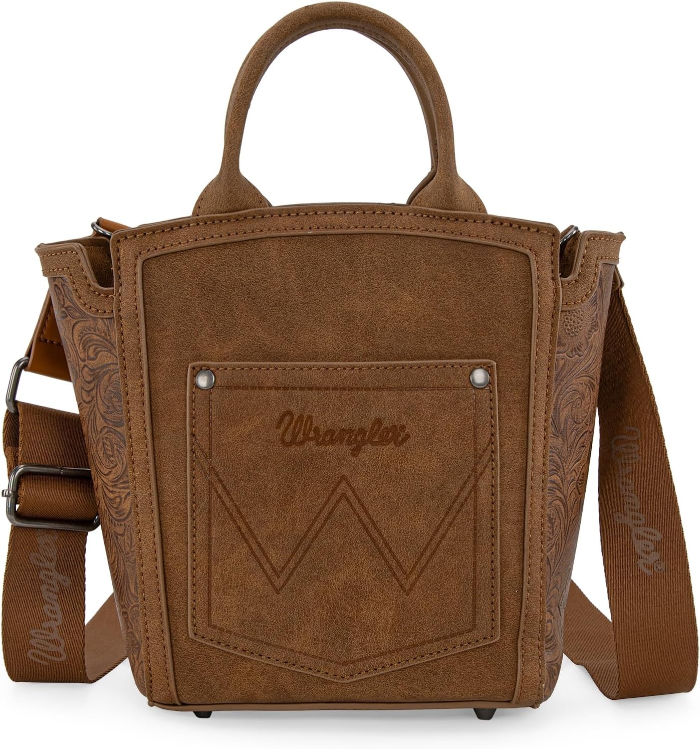 image:imageWrangler Western Handbag for Women Embroidery Aztec Shoulder PurseBrown