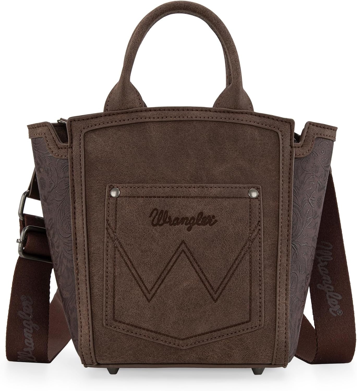 image:imageWrangler Western Handbag for Women Embroidery Aztec Shoulder PurseCoffee