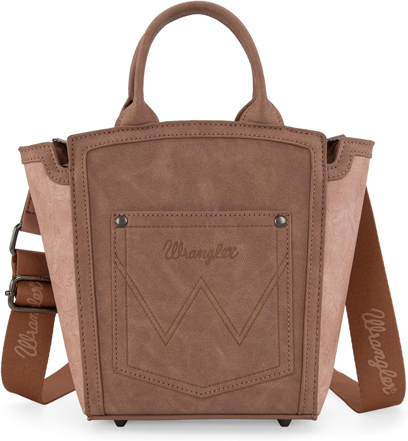 image:imageWrangler Western Handbag for Women Embroidery Aztec Shoulder PurseDark Pink