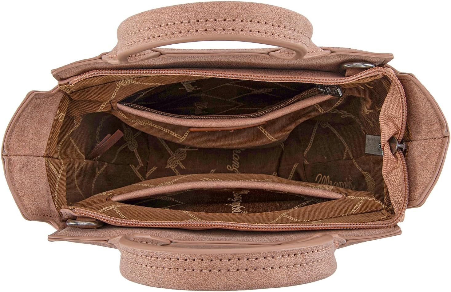 image:imageWrangler Western Handbag for Women Embroidery Aztec Shoulder PurseDark Pink